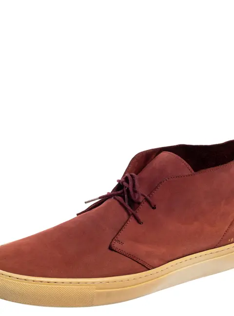 Common Projects Burgundy Suede Desert Boots Size 45