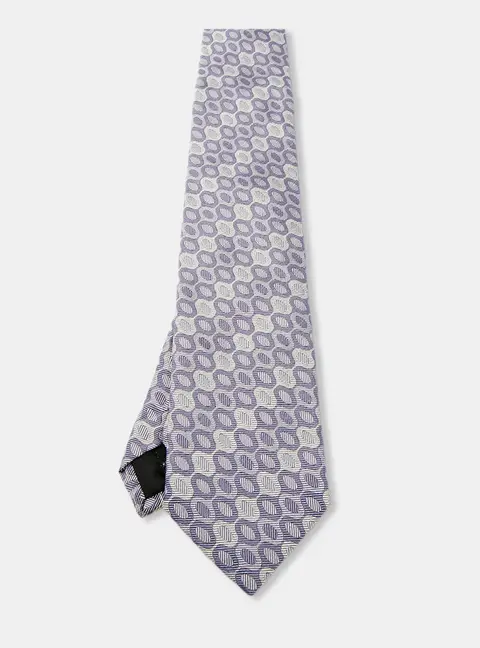 S.T. Dupont Lavender Jacquard Silk Tie