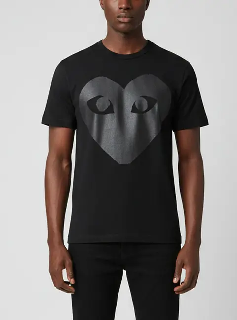 TAO Comme des Gar&ccedil;ons Black Printed Jersey Crewneck T-Shirt S