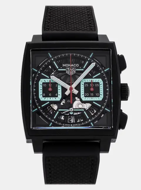 Tag Heuer Monaco CBL2184.FT6236 Black Titanium Automatic Men's Wristwatch 39mm
