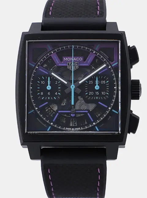 Tag Heuer Monaco Limited Edition CBL218E.FT6312 Black Titanium Automatic Men's Wristwatch 39mm