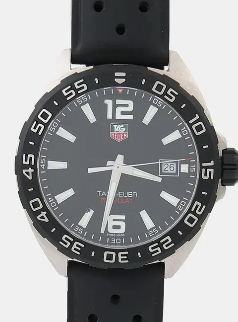 Tag Heuer Formula 1 WAZ1110 Black Stainless Steel Quartz Men's Wristwatch 41mm