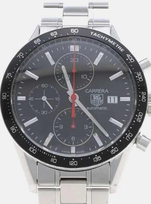 Tag Heuer Carrera Calibre 16 CV2014.BA0794 Black Stainless Steel Automatic Men's Wristwatches 41.5mm