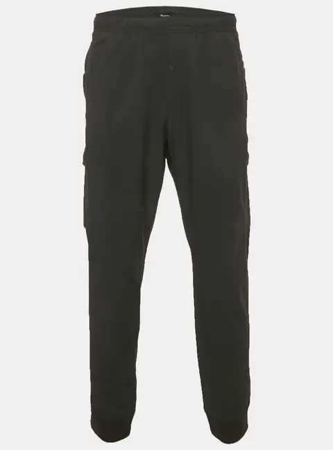 Theory Black Nylon Zipped Pocket Joggers XL