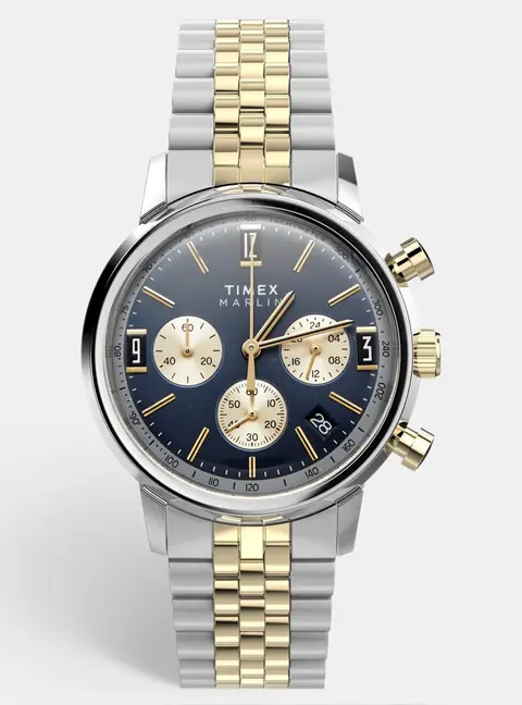 Timex The Marlin TW2W60200 Blue Dial Stainless Steel Men's Wristwatch 40mm