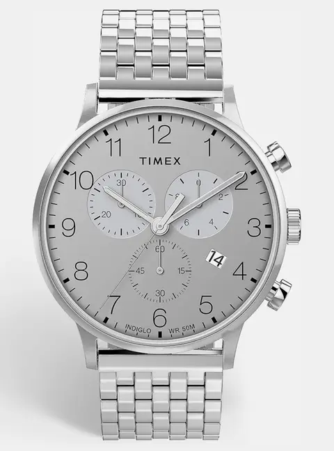 Timex TWH6Z1810 Gray Dial Stainless Steel Men's Wristwatch 40 mm