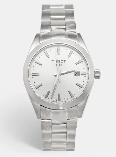 Tissot Gentleman T127.410.11.031.00 Silver Dial Stainless Steel Men's Wristwatch 40mm