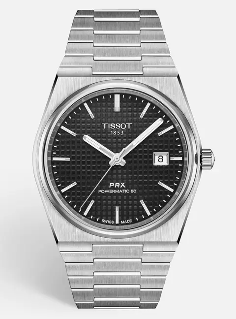 Tissot PRX Powermatic 80 T137.407.11.051.00 Black Dial Stainless Steel Men's Wristwatch 40 mm