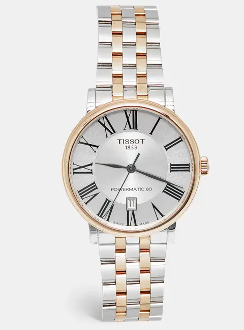Tissot Carson T122.407.22.033.00 Silver Dial Two Tone Stainless Steel Men's Wristwatch 40 mm