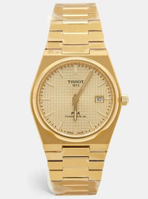 Tissot PRX T137.407.33.021.00 Champagne Dial PVD Coated Stainless Steel Men's Wristwatch 40 mm