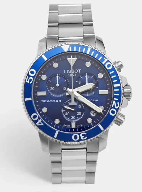 Tissot Seastar 1000 T120.417.11.041.00 Blue Dial Stainless Steel Men's Wristwatch 45.50mm