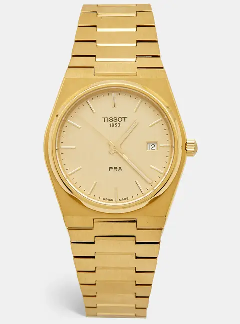 Tissot PRX T137.410.33.021.00 Champagne Dial PVD Coated Stainless Steel Men's Wristwatch 40 mm