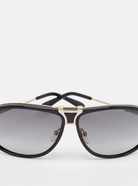 Tom Ford Black Gradient TF286 Robbie Aviator Sunglasses