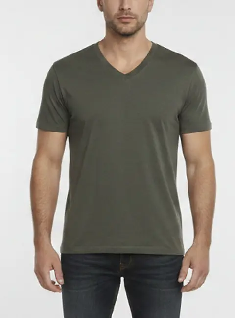 Tom Ford Grey Jersey V-Neck T-Shirt S