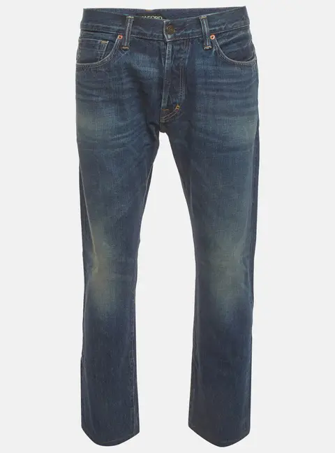 Tom Ford Blue Denim Regular Fit Jeans M/Waist 34"