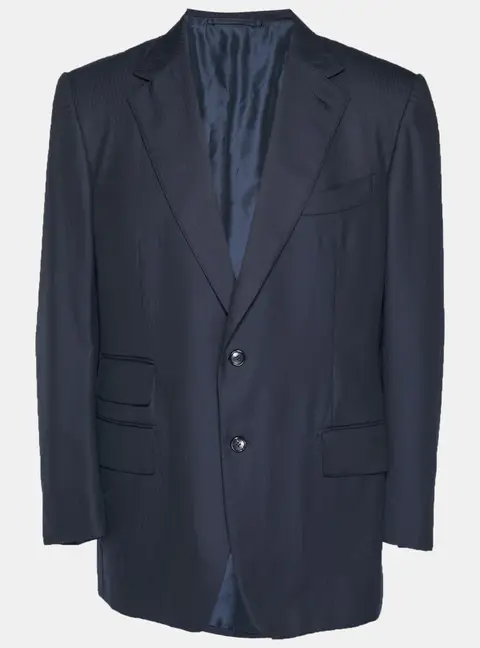 Tom Ford Navy Blue Wool Blend Regular Fit Blazer XXXL