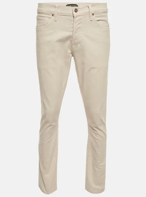 Tom Ford Beige Denim Slim Fit Jeans M/Waist 32"