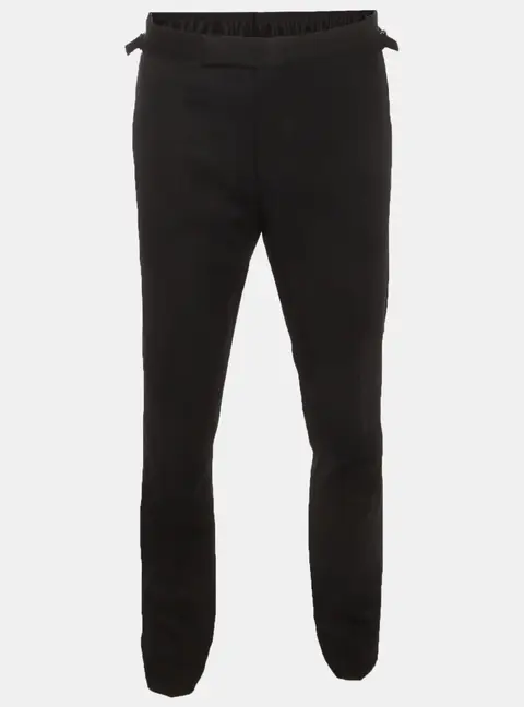 Tom Ford Black  Wool Blend Side Stripe Tailored Trouser M