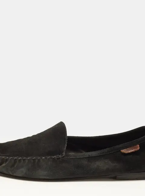 Tom Ford Size 44 Black Suede Slip On Loafers