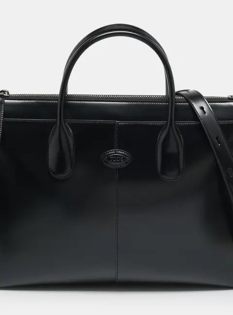 Tod's Di Bag Medium Black Leather Briefcase