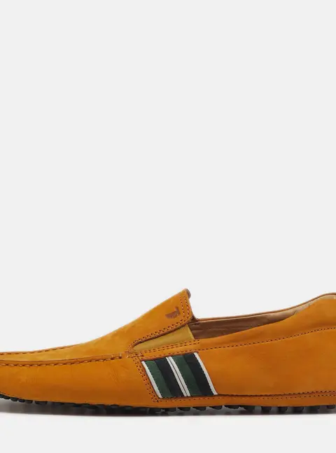 Tod's Size 41 Tan Nubuck Leather Driver Slip On Loafers