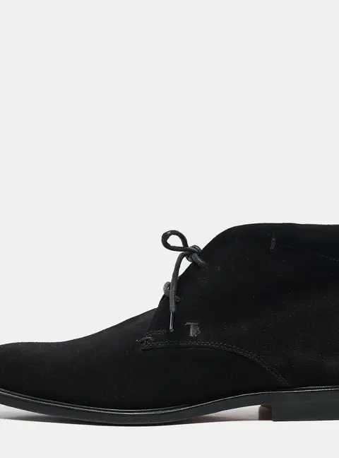 Tod's Black Suede Desert Boots Size 40