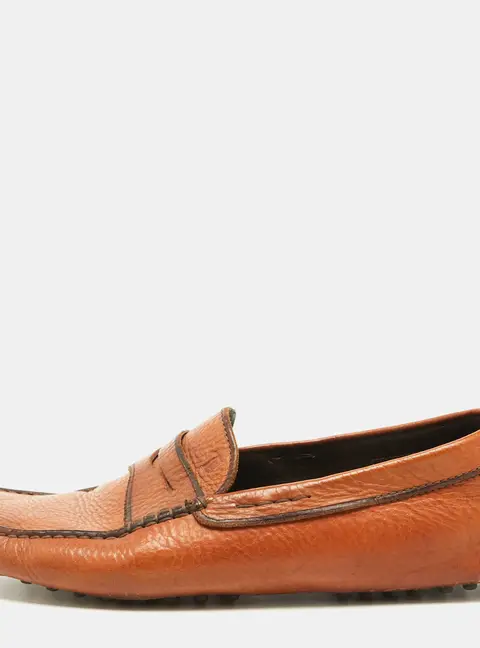 Tod's Size 42 Tan Leather Loafers & Moccasins
