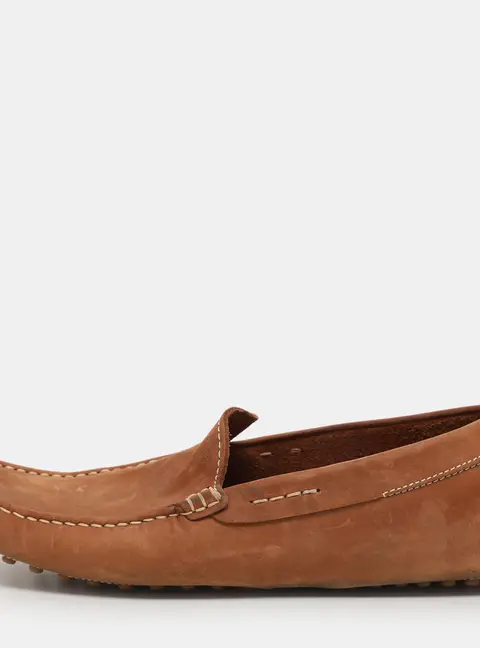 Tod's Size 39.5 Brown Leather Loafers