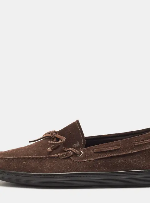 Tod's Dark Brown Suede Driver Loafers Size 41.5
