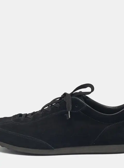 Tod's Black Suede Lace Up Sneakers Size 47.5