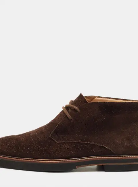 Tod's Brown Suede Ankle Length Boots Size 41.5