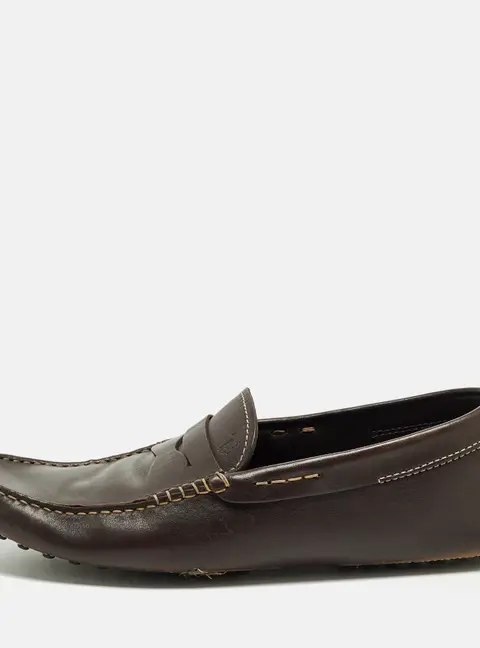 Tod's Gommino Size 41 Dark Brown Leather Driver Loafers