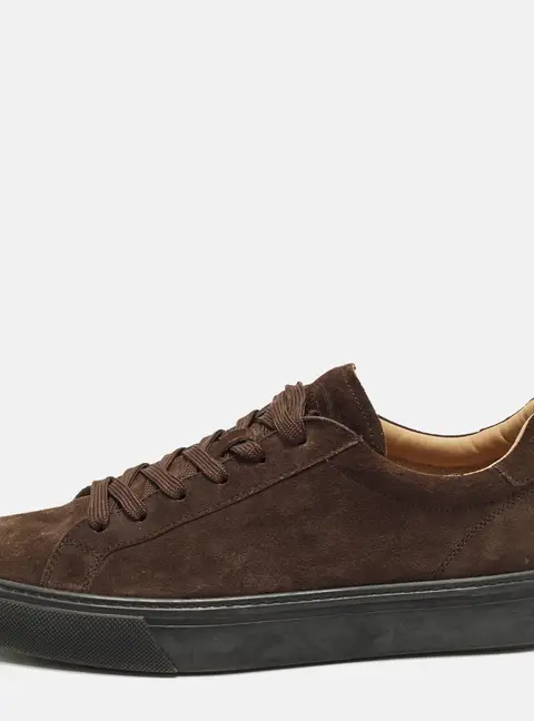 Tod's Size 42.5 Brown Suede Lace Up Sneakers