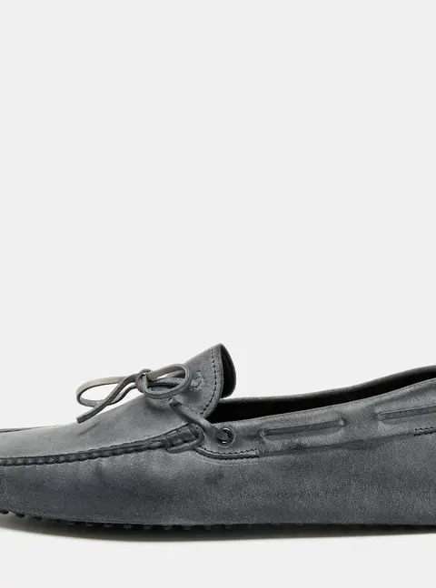 Tod's Gommino Size 45 Two Tone Suede Driver Loafers