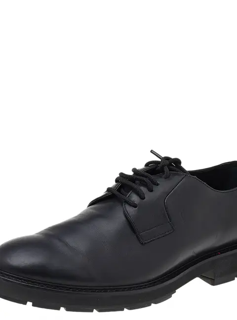 Tod's Black Leather Lace Up Oxfords Size 39.5