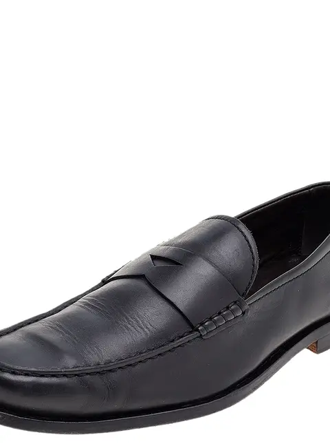 Tod's Black Leather Slip on Loafers Size 42.5