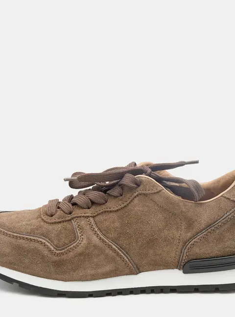 Tod's Brown Suede Low Top Sneakers Size 39.5
