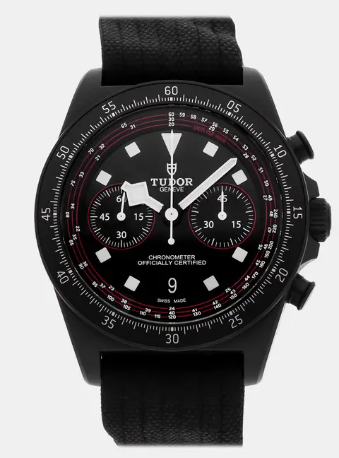 Tudor Pelagos FXD Chronograph 25827KN Automatic Chronograph Black Dial Carbon Men's Wristwatch 43mm