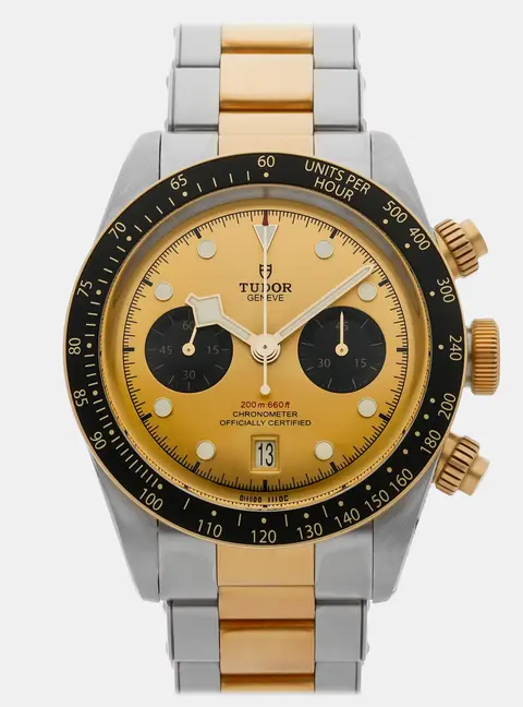 Tudor Black Bay Chronograph S&G 79363N Yellow 18k Yellow Gold & Stainless Steel Automatic Men's Wristwatch 41mm