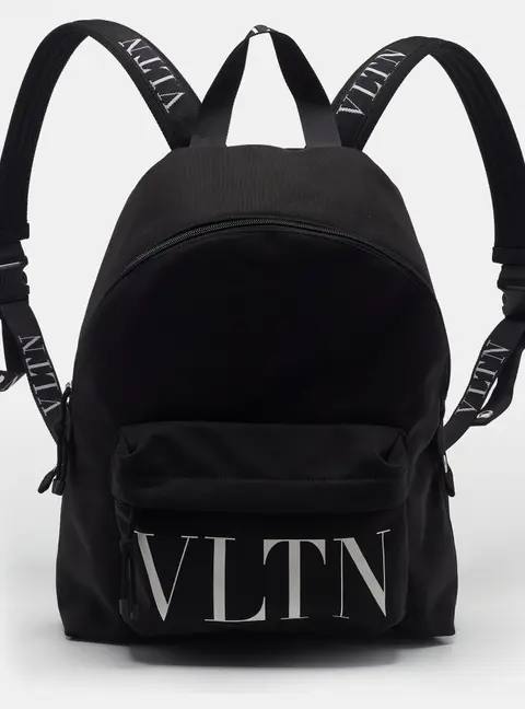 Valentino VLTN Black Nylon Backpack