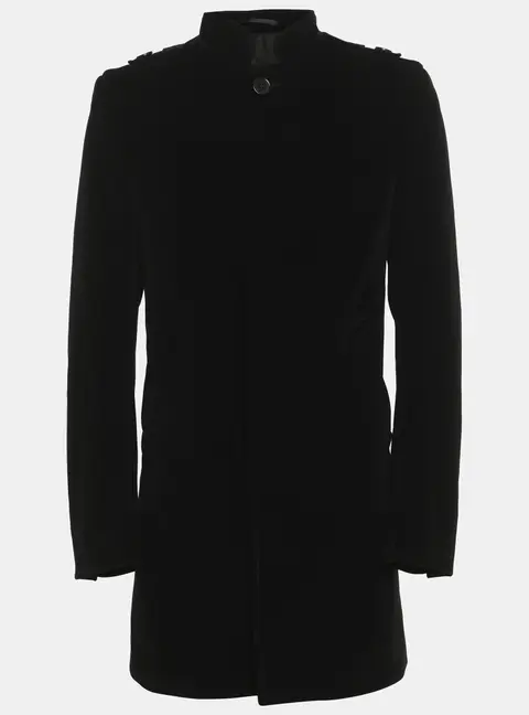 Valentino Black Velvet Short Coat S