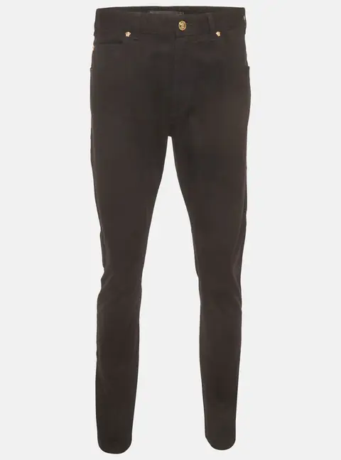 Versace Black Stretch Denim Slim Fit Jeans L/Waist 35"