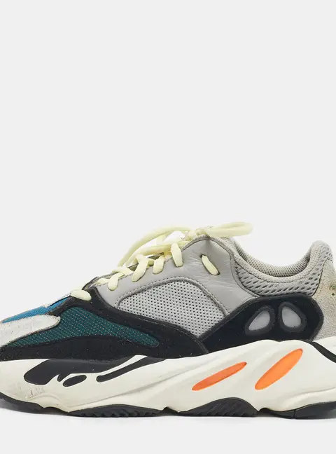 Yeezy x Adidas Multicolor Suede and Mesh Boost 700 Wave Runner Sneakers Size 40