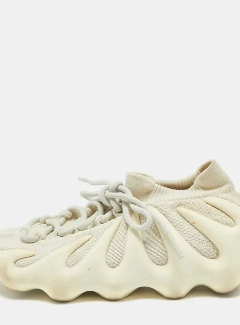 Yeezy x Adidas White Knit Fabric Yeezy 450 Cloud White Sneakers Size 40