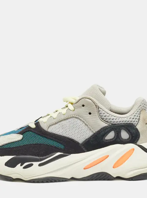 Yeezy x Adidas Multicolor Suede and Mesh Boost 700 Wave Runner Sneakers Size 38 2/3