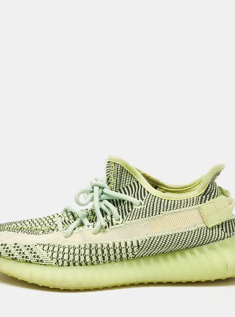 Yeezy x Adidas Green Knit Fabric Boost 350 V2 Yeezreel (Non-Reflective) Sneakers Size 43 1/3