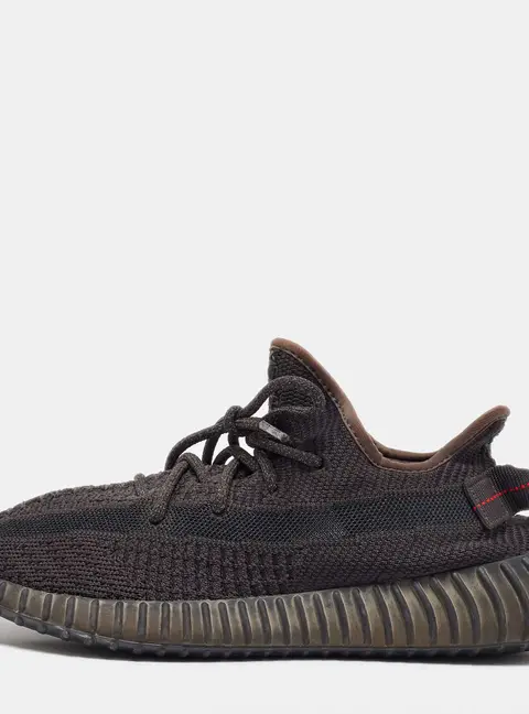 Yeezy x Adidas Black Knit Fabric Boost 350 V2 Sneakers Size 40 2/3