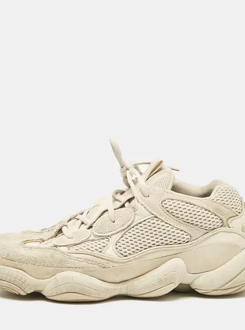 Yeezy x Adidas Grey Suede and Mesh Yeezy 500 Lace Up Sneakers Size 44 /3