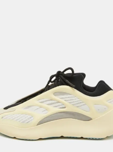 Yeezy x Adidas Cream/Black Rubber and Mesh Yeezy 700 V3 Azael Sneakers Size 44 2/3