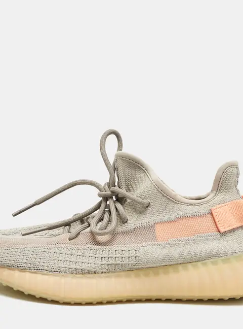 Yeezy x Adidas Grey Knit Fabric Boost 350 V2 True Form Sneakers Size 42
